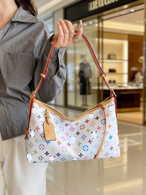 New white multicolor fashion shoulder bag
